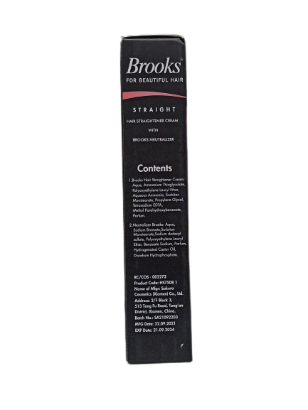 Brooks Hair Straightener Cream With Brooks Neutrilizer 60 g + 60 g