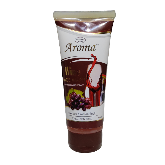 Natural Glow Aroma Red Grape Extract Wine Face Wash 100 ml (pack of 1)