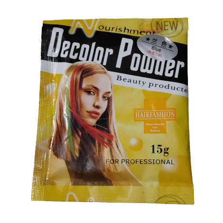 Decolor Powder Blue Hair Color