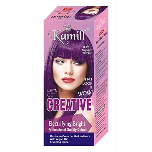 Kamill Magnetic Purple Hair Color- 0.28 Electrifying Bright Professional Quality Hair Color- 50 ml +50 ml (Pack of 1)