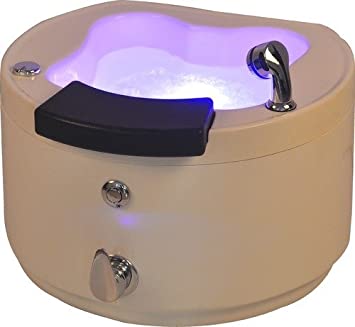 Jacuzzi Pedicure Tub For Spa and Salon with colorful lights and bubble motor