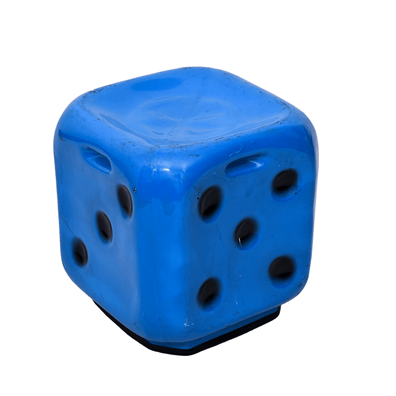 Plastic Ludo Dice Stool for Parlor / Cube Seating Stool (Pack of 1)