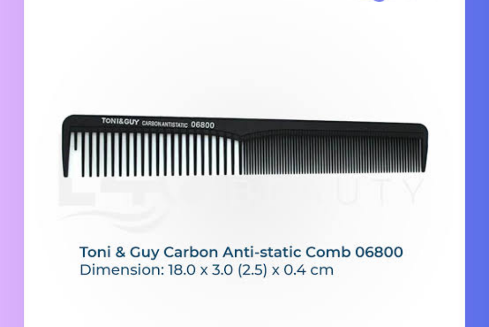 Toni & Guy Hair Comb, Carbon Antistatic Hair Comb- 06800