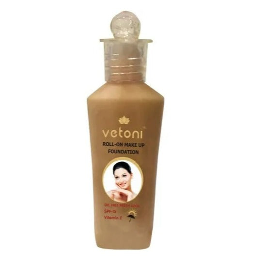 Vetoni Roll-On, Make Up Foundation For Oil Free Fresh Look, With Spf-15 And Vitamin - E(Skin Care Kits)