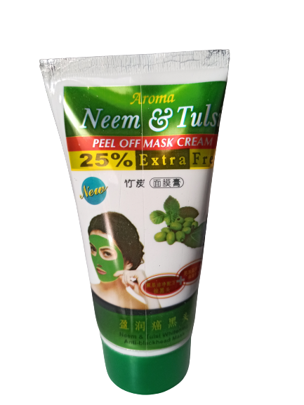 Eeco's Aroma Neem Tulsi Peel off mask , Anti Blackhead Mask 130 + 25% extra (162 grams)