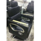 Salon Chair, Beauty Parlor Chair, Barber Chair with Height Adjustable Hydraulic Base and Push Back System