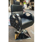 Salon Chair with Height Adjustable Hydraulic Base with Seat Recliner, Barber Chair  with steel Handle