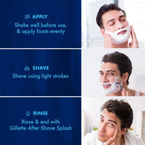 Gillette Classic Regular Shaving Foam, 418g