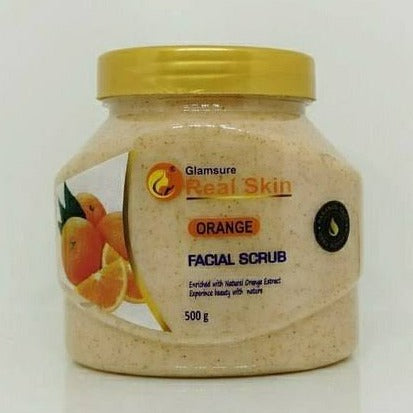 Glamsure Real Skin Orange Facial Scrub 500 g - Pack of 1