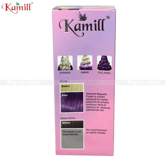 Kamill Magnetic Purple Hair Color- 0.28 Electrifying Bright Professional Quality Hair Color- 50 ml +50 ml (Pack of 1)