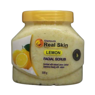 Glamsure Real Skin Lemon Facial Scrub 500 g - pack of 1