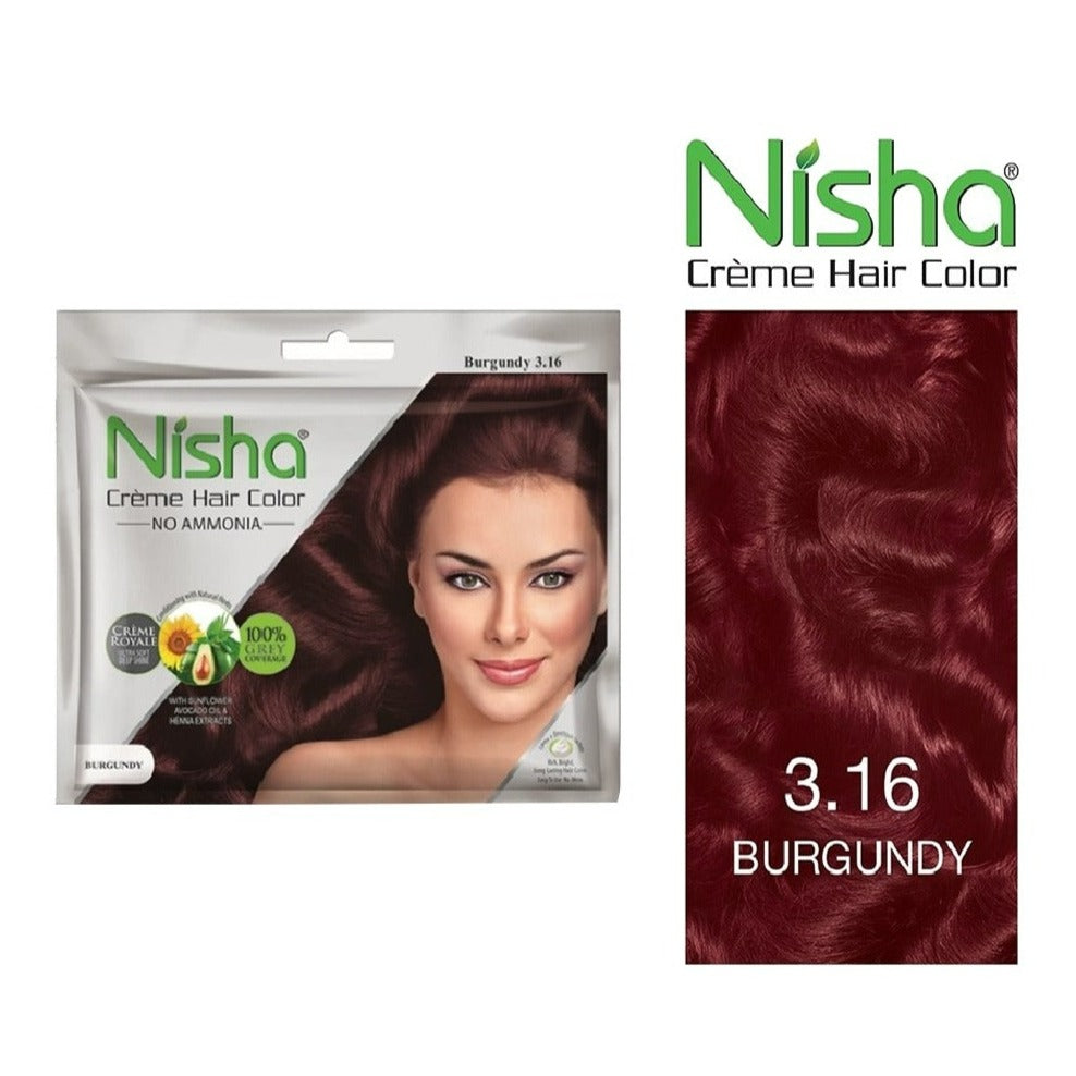 Nisha Burgundy Hair Color Pouch - 3.16