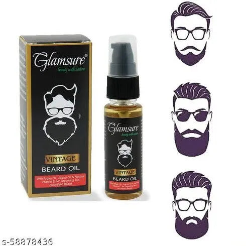 Glamsure Vintage Beard Oil Pack of 1